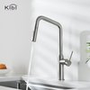 Kibi Macon Single Handle Pull Down Kitchen Sink Faucet with Soap Dispenser C-KKF2007BN-KSD100BN